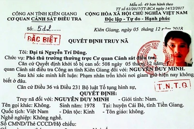 3 phạm nhân phạm tội ma túy và giết người trốn khỏi trại giam