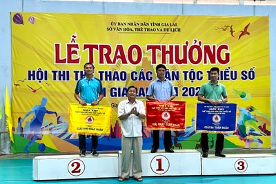 Hội thi thể thao các dân tộc thiểu số tỉnh Gia Lai năm 2022: TP. Pleiku giành giải nhất toàn đoàn