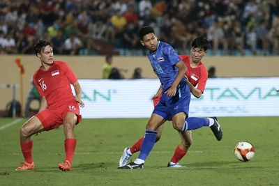 Đè bẹp U23 Singapore, U23 Thái Lan thắng trận đầu tiên ở SEA Games 31