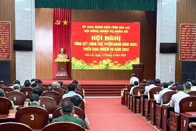 Gia Lai: Tổng kết công tác tuyển quân năm 2022, triển khai nhiệm vụ năm 2023