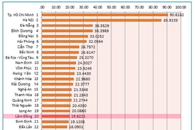 Công bố chỉ số thương mại điện tử Việt Nam: Lâm Đồng xếp thứ hạng 20