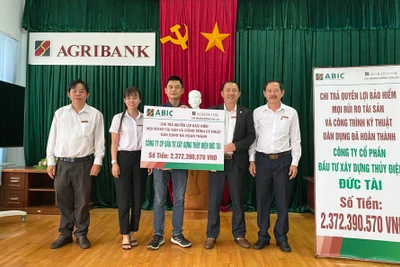 Bảo hiểm Agribank chi trả 2,372 tỷ đồng cho khách hàng