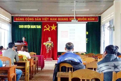 Mang Yang: Tập huấn nghiệp vụ công tác Hội chữ thập đỏ