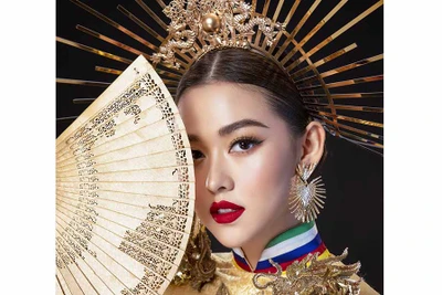 Miss International: Bộ áo dài giúp Tường San giành giải trang phục dân tộc