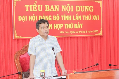 Tiểu ban Nội dung Đại hội đại biểu Đảng bộ tỉnh Gia Lai họp phiên thứ 7