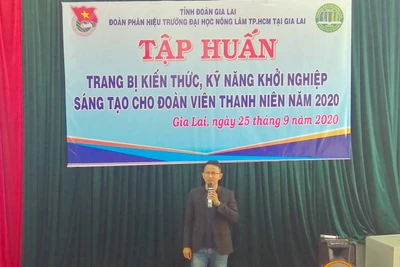 Tập huấn trang bị kỹ năng khởi nghiệp sáng tạo cho sinh viên