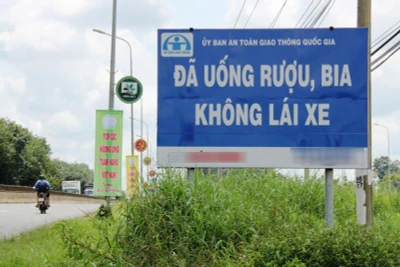 "Đã uống rượu, bia không lái xe"