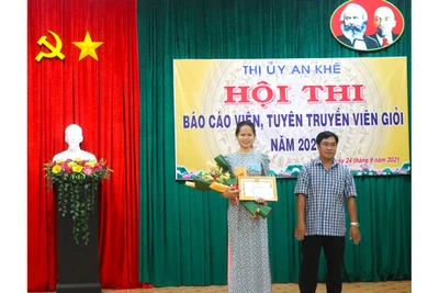 An Khê: Hội thi báo cáo viên, tuyên truyền viên giỏi