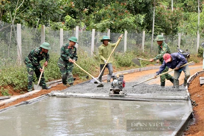 Đắk Nông: Bộ đội giúp nông dân làm những con đường tiền tỷ