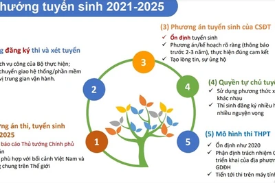 Bộ GDĐT thông tin về điểm mới trong tuyển sinh ĐH, giai đoạn 2021-2025