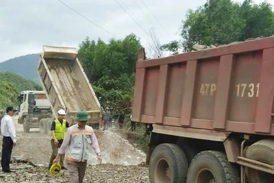 Thông xe trở lại trên Quốc lộ 26 nối Đắk Lắk - Khánh Hoà