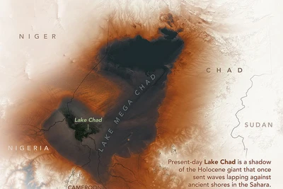 Vệ tinh chụp được "vùng biển ma" chưa từng thấy giữa sa mạc Sahara