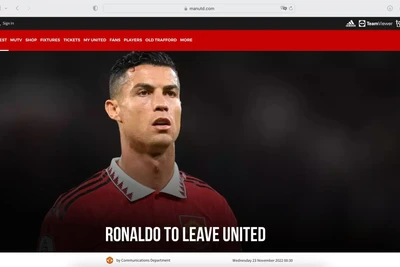 M.U ra thông báo chia tay Cristiano Ronaldo