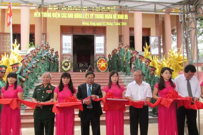 Khánh thành công trình Đền tưởng niệm các anh hùng liệt sĩ Trung đoàn Bộ binh 95