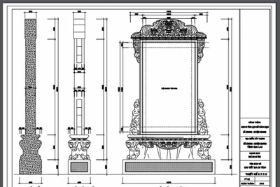 Điều chỉnh mẫu bia tại Khu Di tích lịch sử cách mạng tỉnh Gia Lai