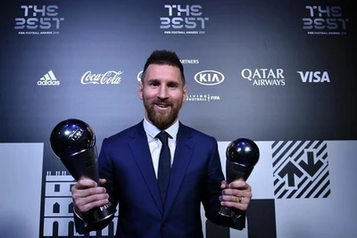 Messi lần thứ 6 giành giải thưởng Cầu thủ xuất sắc nhất năm của FIFA