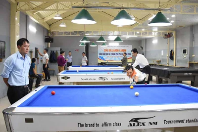 Khai mạc giải Billiards Carom các Câu lạc bộ thành phố Pleiku năm 2019