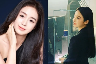 Nhan sắc trẻ trung như thiếu nữ đôi mươi của bà mẹ hai con Kim Tae Hee