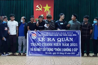 Đak Đoa ra mắt mô hình "Làng thanh niên 2 không, 2 có"