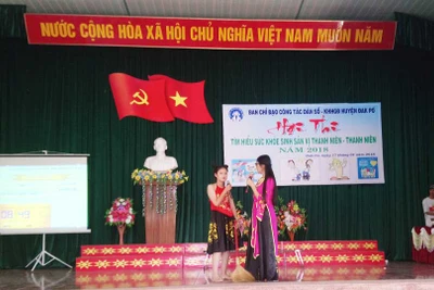 Đak Pơ hội thi tìm hiểu SKSS vị thành niên-thanh niên