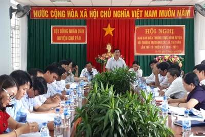 Chư Pah: Hội nghị giao ban Thường trực HĐND 2 cấp lần thứ tư