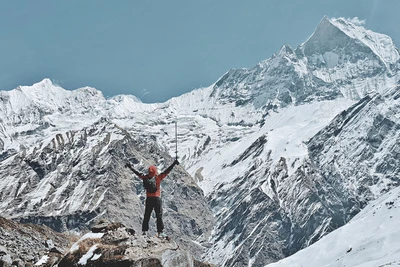 Ngắm những đỉnh núi ở Nepal đẹp lung linh trong tuyết