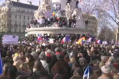 Quang cảnh lễ tuần hành ở Paris