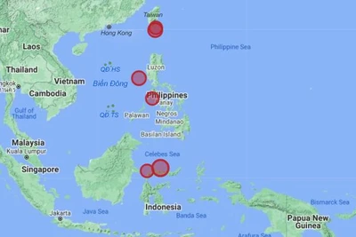 Động đất liên tục xảy ra ở Biển Đông