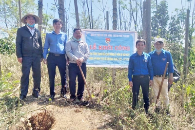 Thành Đoàn Pleiku xây dựng công trình thanh niên tại xã Gào