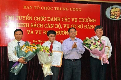 Ban Tổ chức trung ương có thêm 3 vụ trưởng qua thi tuyển