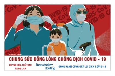 Bất ngờ chùm tranh cổ động đẩy lùi dịch COVID-19