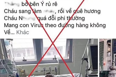 Triệu tập nam thanh niên đăng ảnh sai sự thật về nữ bệnh nhân Covid-19 thứ 17