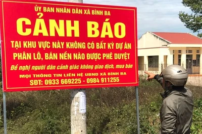 Cảnh báo về "dự án ma" ở Bà Rịa - Vũng Tàu