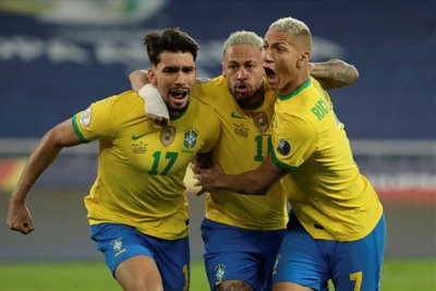 1 bàn thắng, 1 thẻ đỏ - Brazil vất vả vào bán kết Copa America