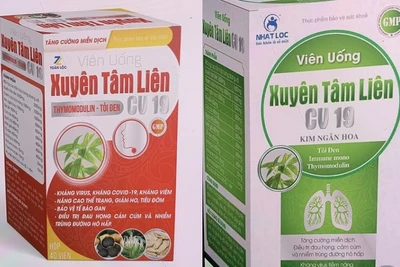 Cảnh báo 2 sản phẩm Xuyên Tâm Liên có công dụng kháng Covid-19 là giả mạo