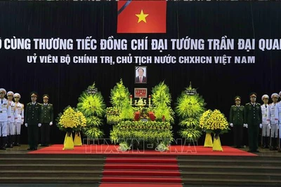 Những hình ảnh đầu tiên tại Lễ viếng Chủ tịch nước Trần Đại Quang