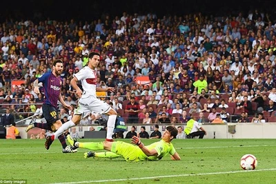 Lionel Messi tỏa sáng, Barca ghi 8 bàn vào lưới tân binh Huesca