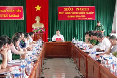 Ia Grai: Sơ kết 10 năm "Ngày Biên phòng toàn dân"