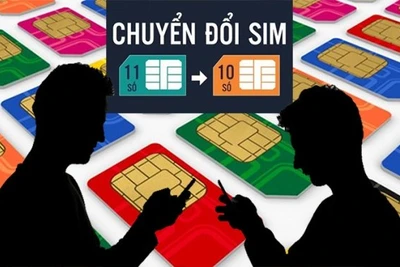 SIM 11 số về 10 số:Ngân hàng cho khách đổi số điện thoại qua website