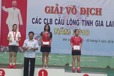 Bế mạc Giải Vô địch các CLB Cầu lông tỉnh Gia Lai năm 2018