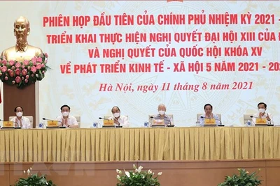 Toàn cảnh phiên họp toàn thể đầu tiên của Chính phủ khóa XV