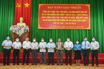 Gia Lai: Tổng kết cuộc thi "Tìm hiểu về 110 năm Ngày Bác Hồ ra đi tìm đường cứu nước"