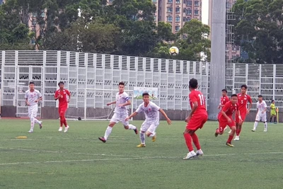 U.18 Việt Nam đánh bại Singapore nhờ bàn thắng duy nhất phút 89