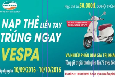 Viettel Gia Lai-"Nạp thẻ liền tay, trúng ngay Vespa"