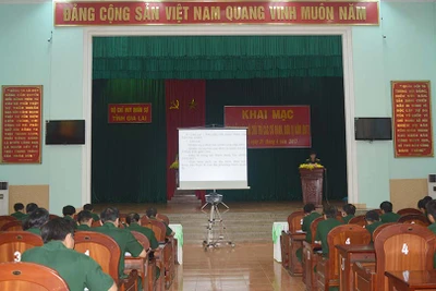 Bộ Chỉ huy Quân sự tỉnh: Tập huấn cán bộ chủ trì các cơ quan, đơn vị năm 2017