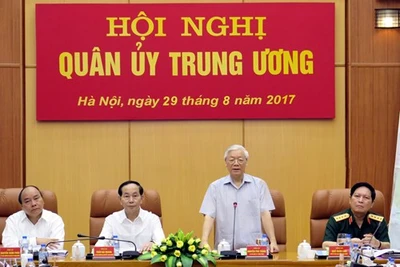 Tổng Bí thư Nguyễn Phú Trọng chủ trì Hội nghị Quân ủy Trung ương