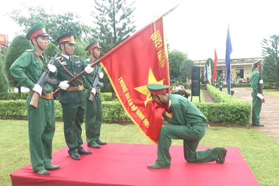 Bộ Chỉ huy Quân sự tỉnh: Tuyên thệ chiến sĩ mới năm 2017