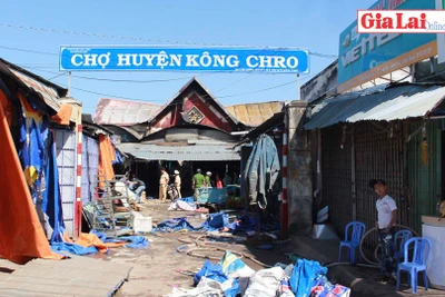 Những hình ảnh xót lòng sau cháy chợ trung tâm Kông Chro