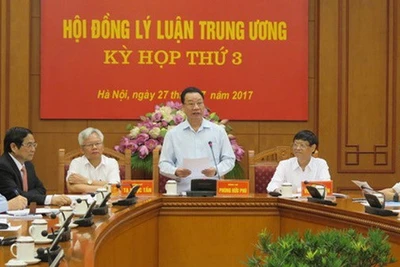 Kỳ họp thứ ba Hội đồng Lý luận Trung ương nhiệm kỳ 2016-2021