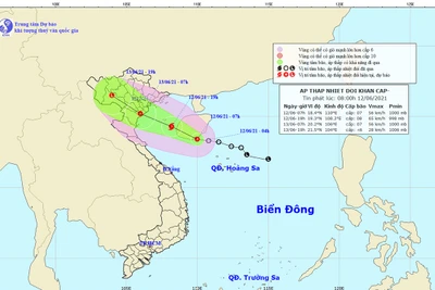 Tin áp thấp nhiệt đới khẩn cấp